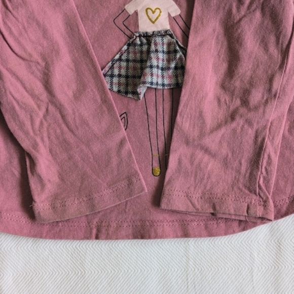 first impressions graphic top & plaid leggings matching outfit set 12 months - Picture 5 of 10